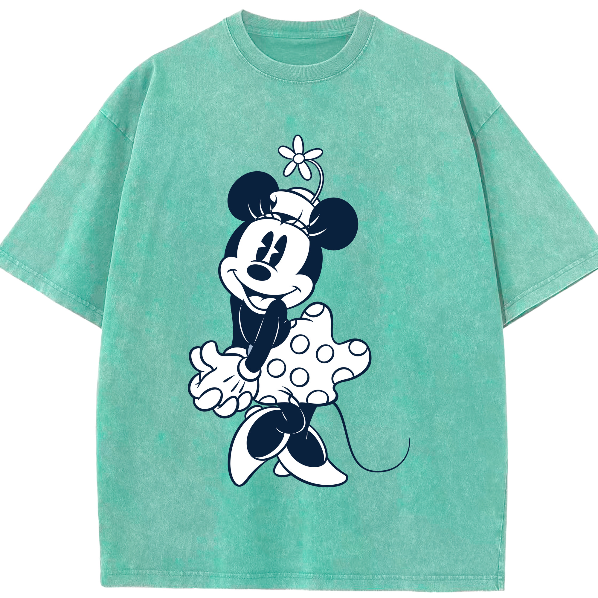 （画像用） ミッキーマウス Mickey Mouse 綿100% ヴィンテージ風 半袖Tシャツ（フロントプリント）